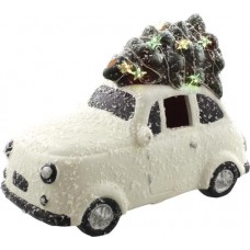Kalėdinė dekoracija - automobilis su spalvotu LED apšvietimu