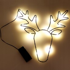 Kalėdinė dekoracija - elnias su LED lemputėmis