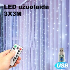 LED USB Užuolaida - Girlianda 