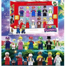 Figūrėlių rinkinys Super Mario (Super Plumber) - 12 vnt. 