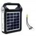 Nešiojama saulės baterija Powerbank su prožektoriumi